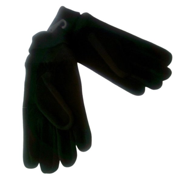 Leather Thinsulate Gloves, Black Leather Gloves with Acrylic Cuff Size M/L NWOT - Picture 7 of 7
